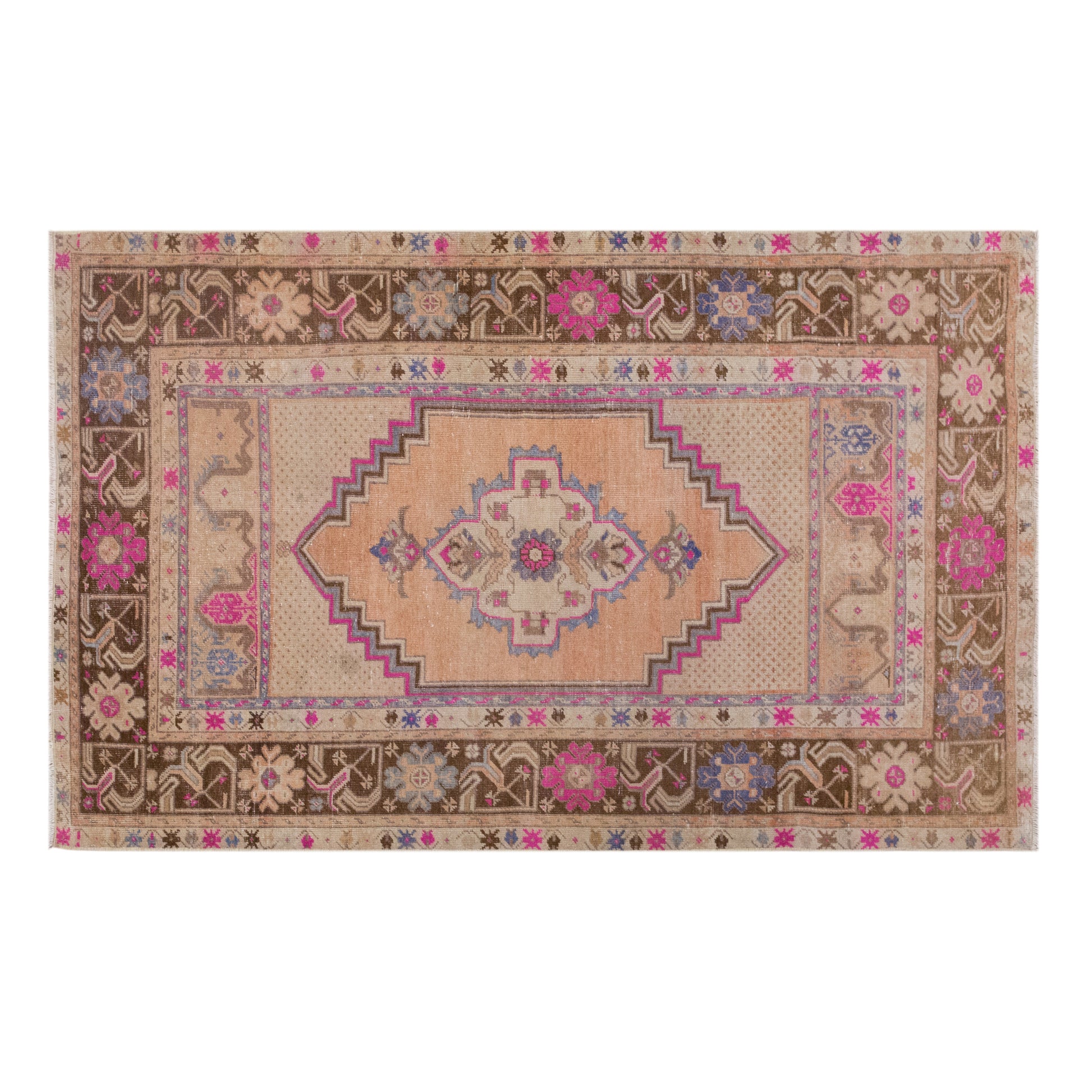 Vintage Turkish Rug,  105x170 cm, 3'7" x 5'7" ft