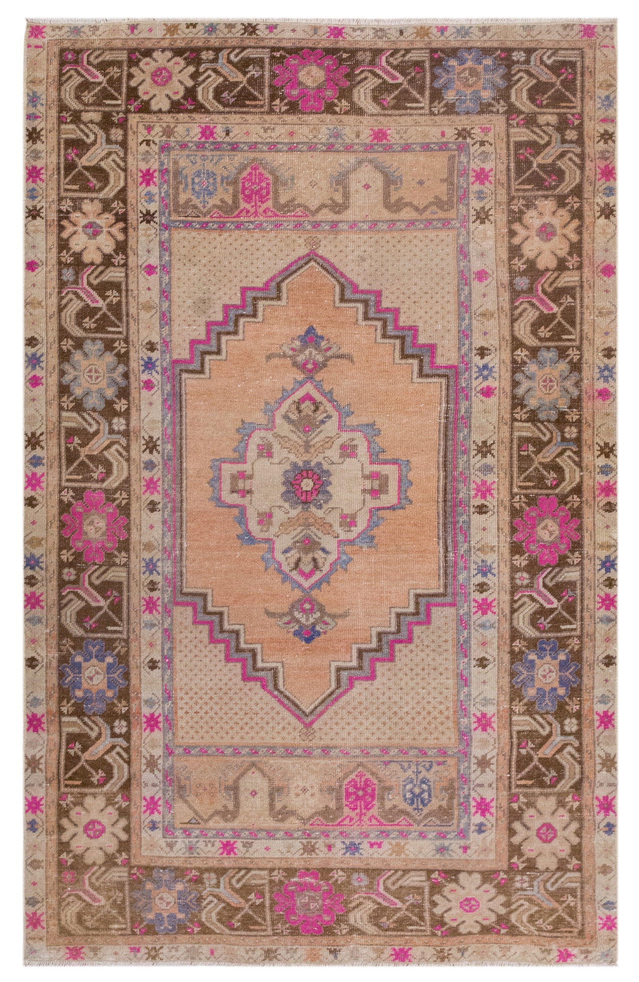 Vintage Turkish Rug,  105x170 cm, 3'7" x 5'7" ft