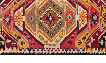 Vintage Turkish Rug, 1.11 x 5 ft, 60 x 154 cm