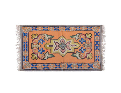 Vintage Turkish Rug, 1.9 x 3.1 ft Rug, 54 x 94 cm
