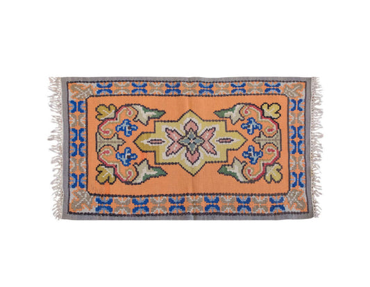 Vintage Turkish Rug, 1.9 x 3.1 ft Rug, 54 x 94 cm