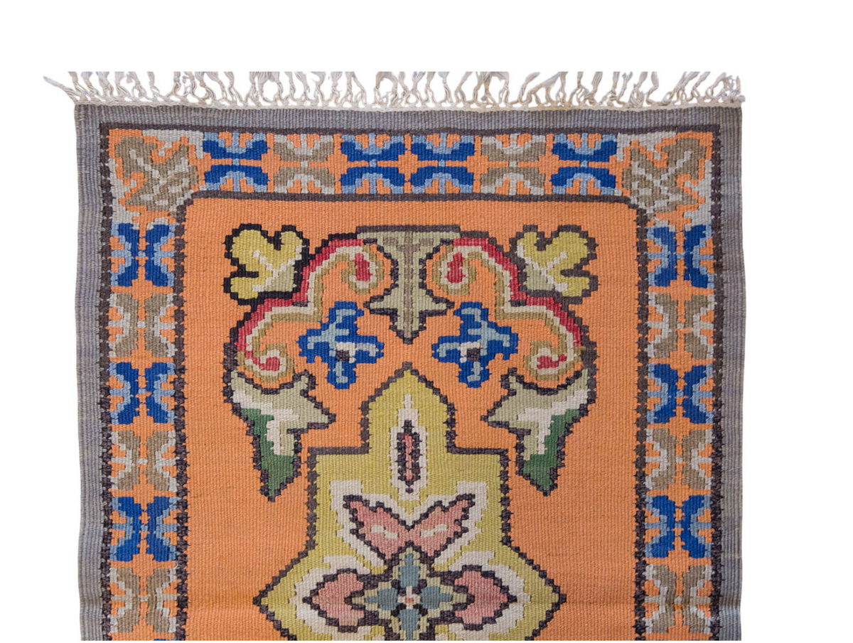 Vintage Turkish Rug, 1.9 x 3.1 ft Rug, 54 x 94 cm