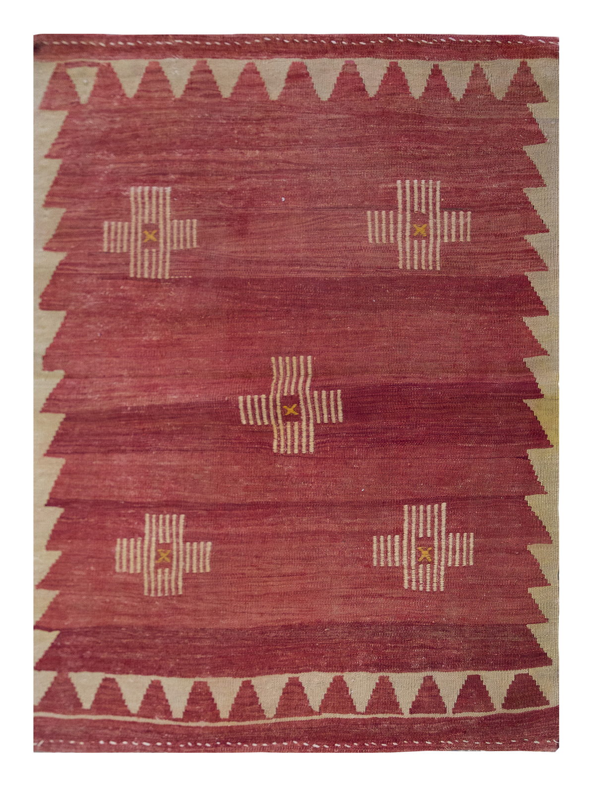 Vintage Turkish Rug, 100 x 113 cm, 3.3 x 3.8 ft