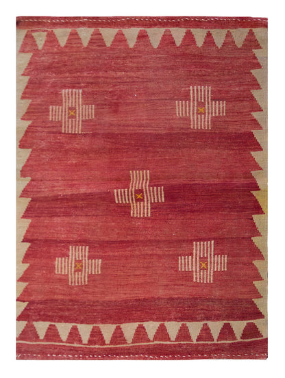 Vintage Turkish Rug, 100 x 113 cm, 3.3 x 3.8 ft