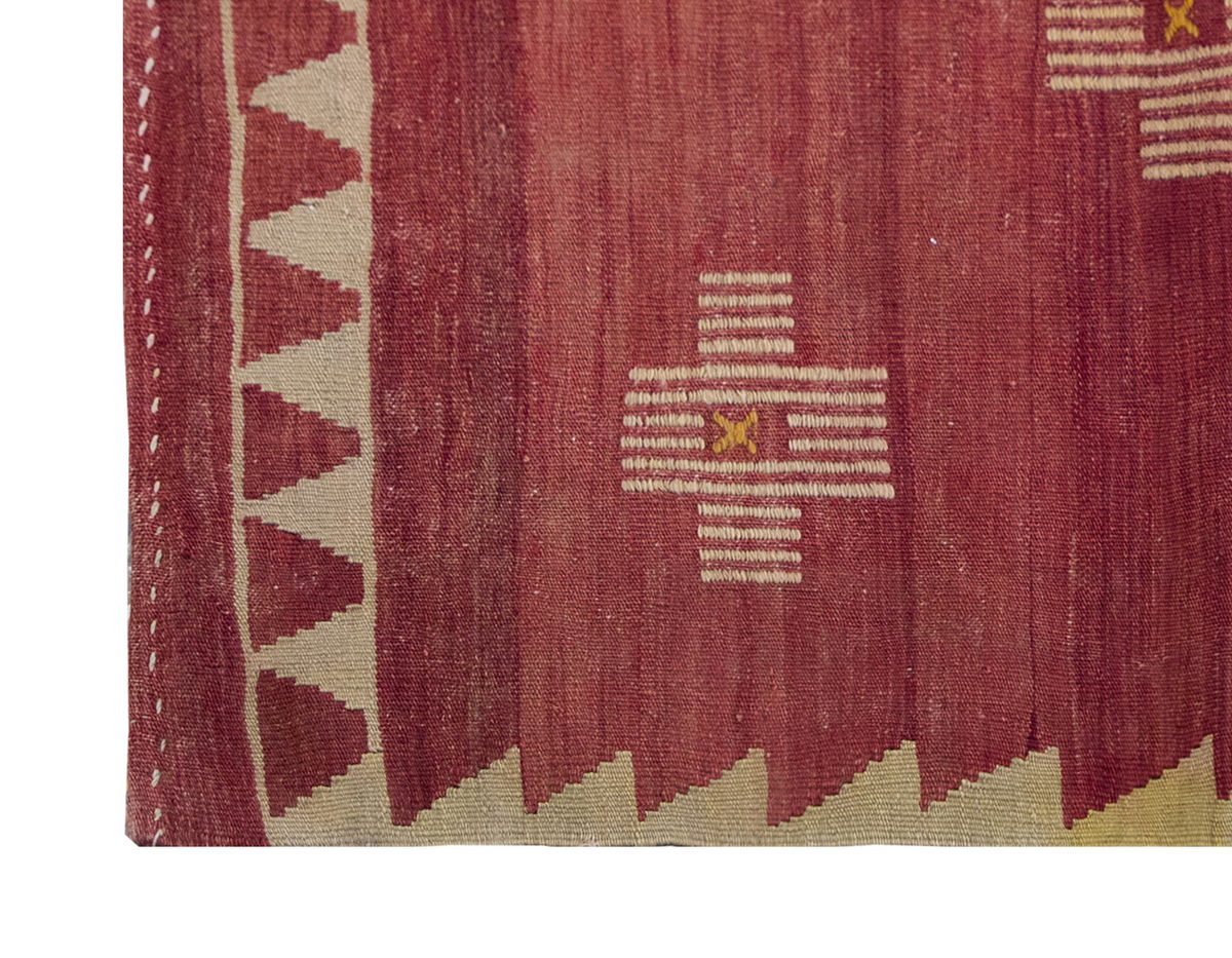 Vintage Turkish Rug, 100 x 113 cm, 3.3 x 3.8 ft