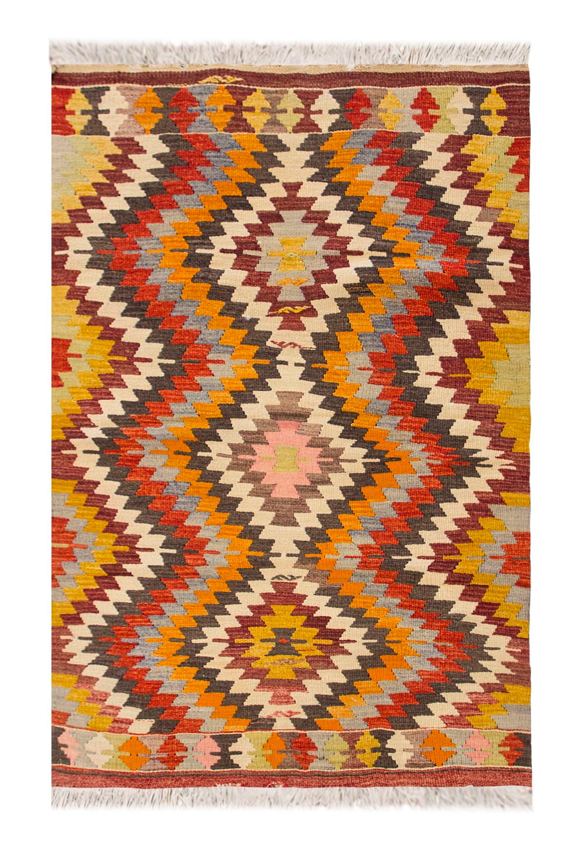 Vintage Turkish Rug, 102 x 138 cm, 3.4 x 4.6 ft