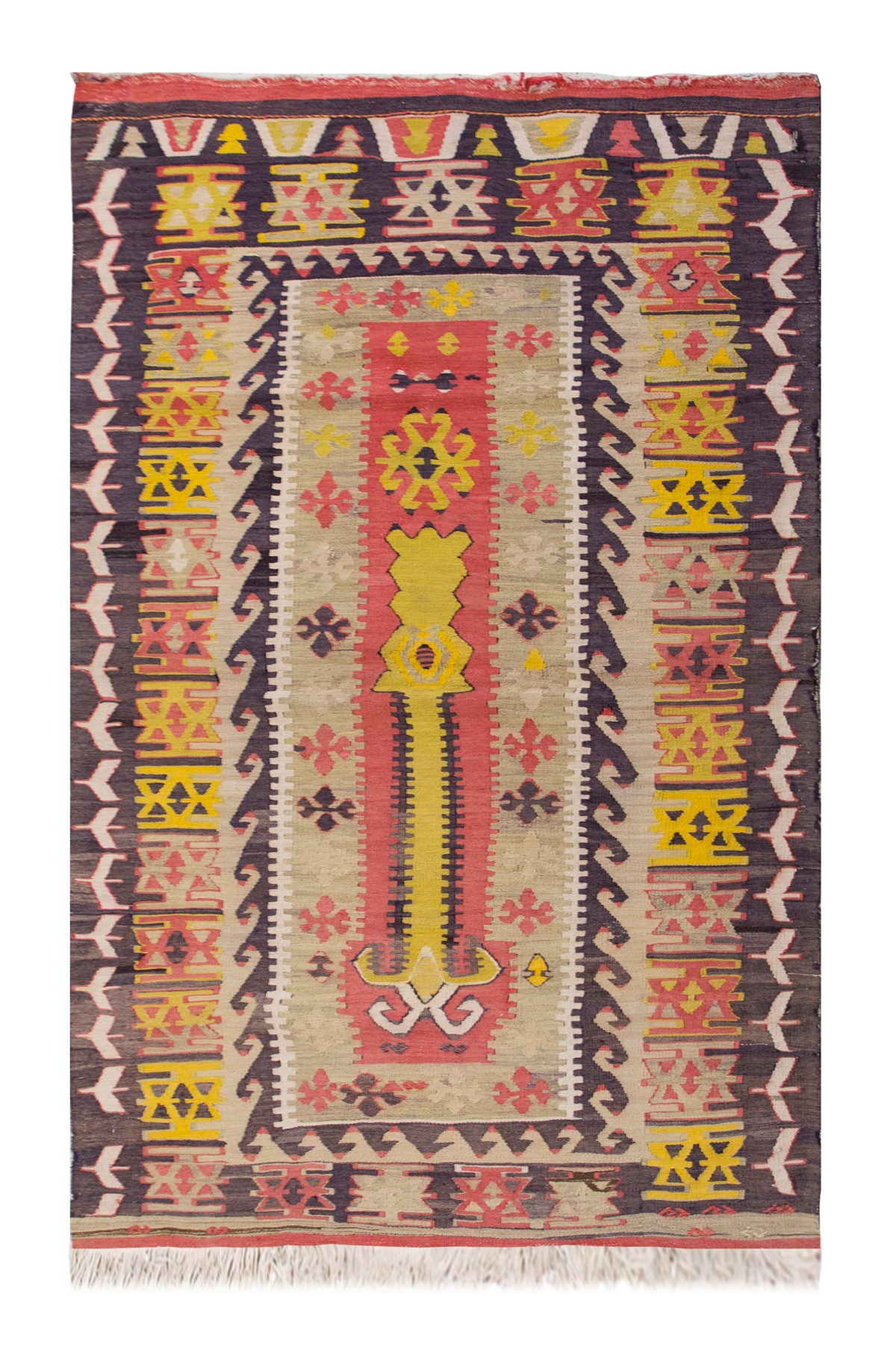 Vintage Turkish Rug, 103 x 163 cm, 3.4 x 5.3 ft