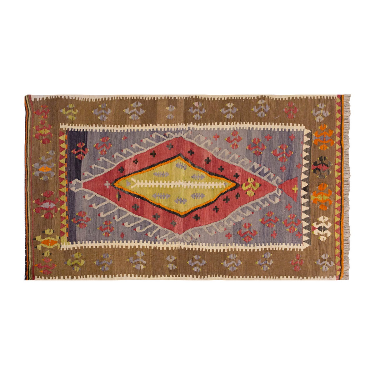 Vintage Turkish Rug, 106 x 170 cm, 3.5 x 5.6 ft