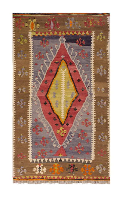 Vintage Turkish Rug, 106 x 170 cm, 3.5 x 5.6 ft