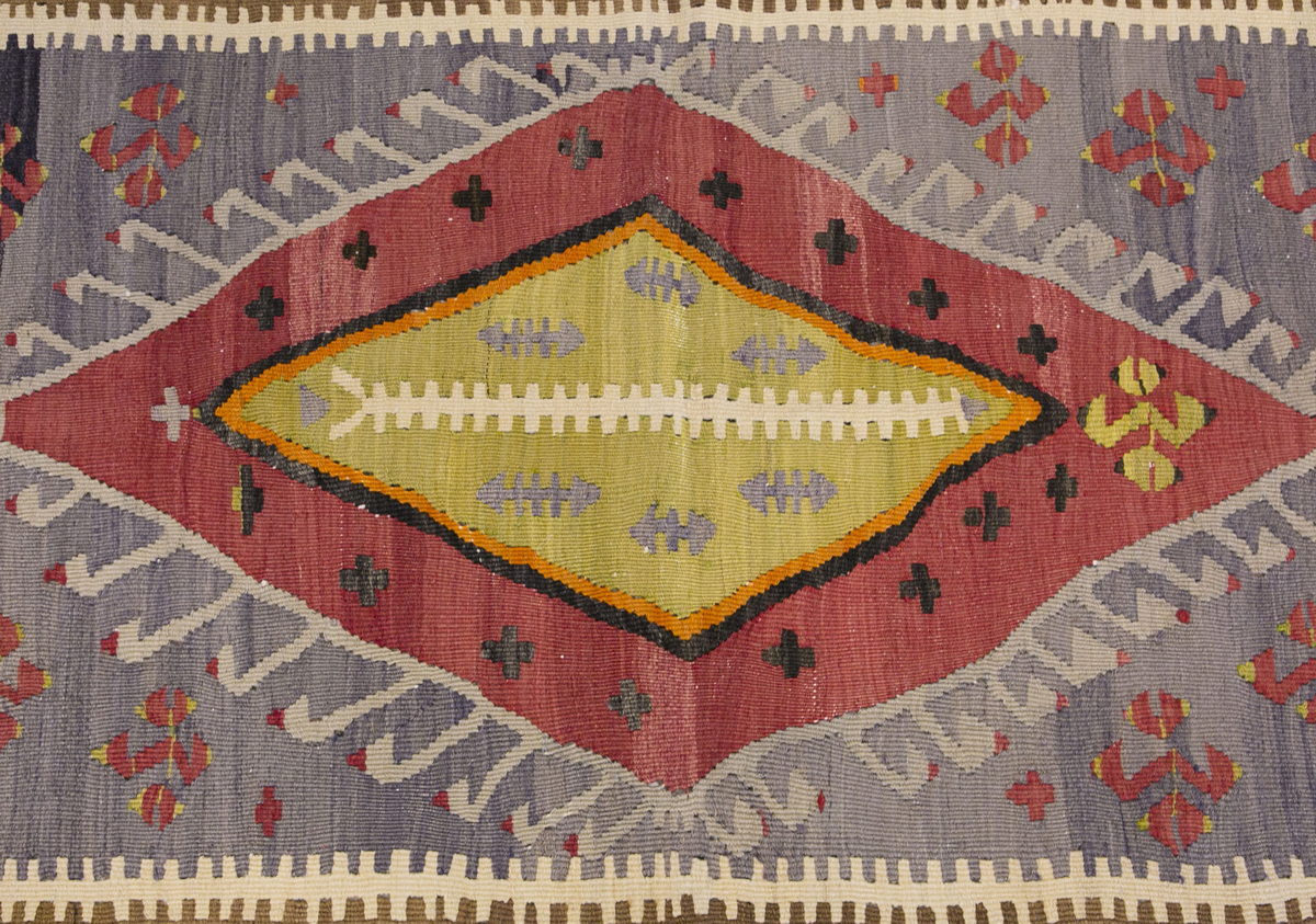 Vintage Turkish Rug, 106 x 170 cm, 3.5 x 5.6 ft