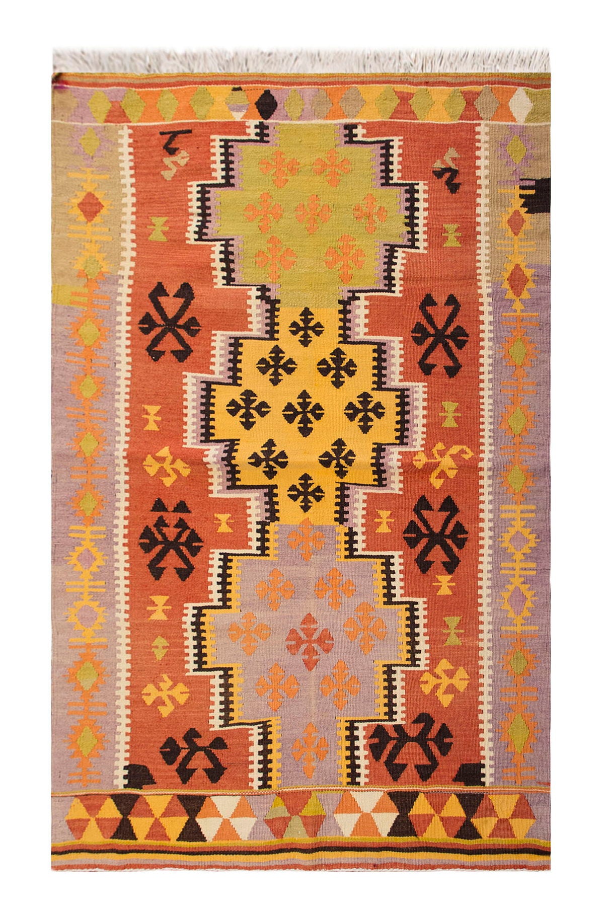Vintage Turkish Rug, 107 x 151 cm, 3.6 x 4.11 ft