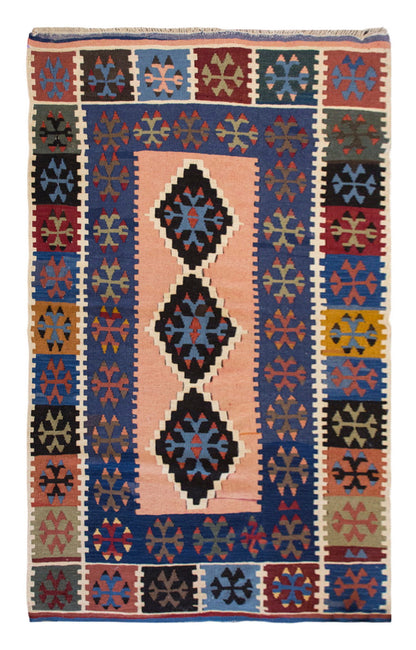 Vintage Turkish Rug, 108 x 176 cm, 3.6 x 5.9 ft