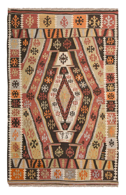 Vintage Turkish Rug, 110 x 184 cm, 3.7 x 6 ft