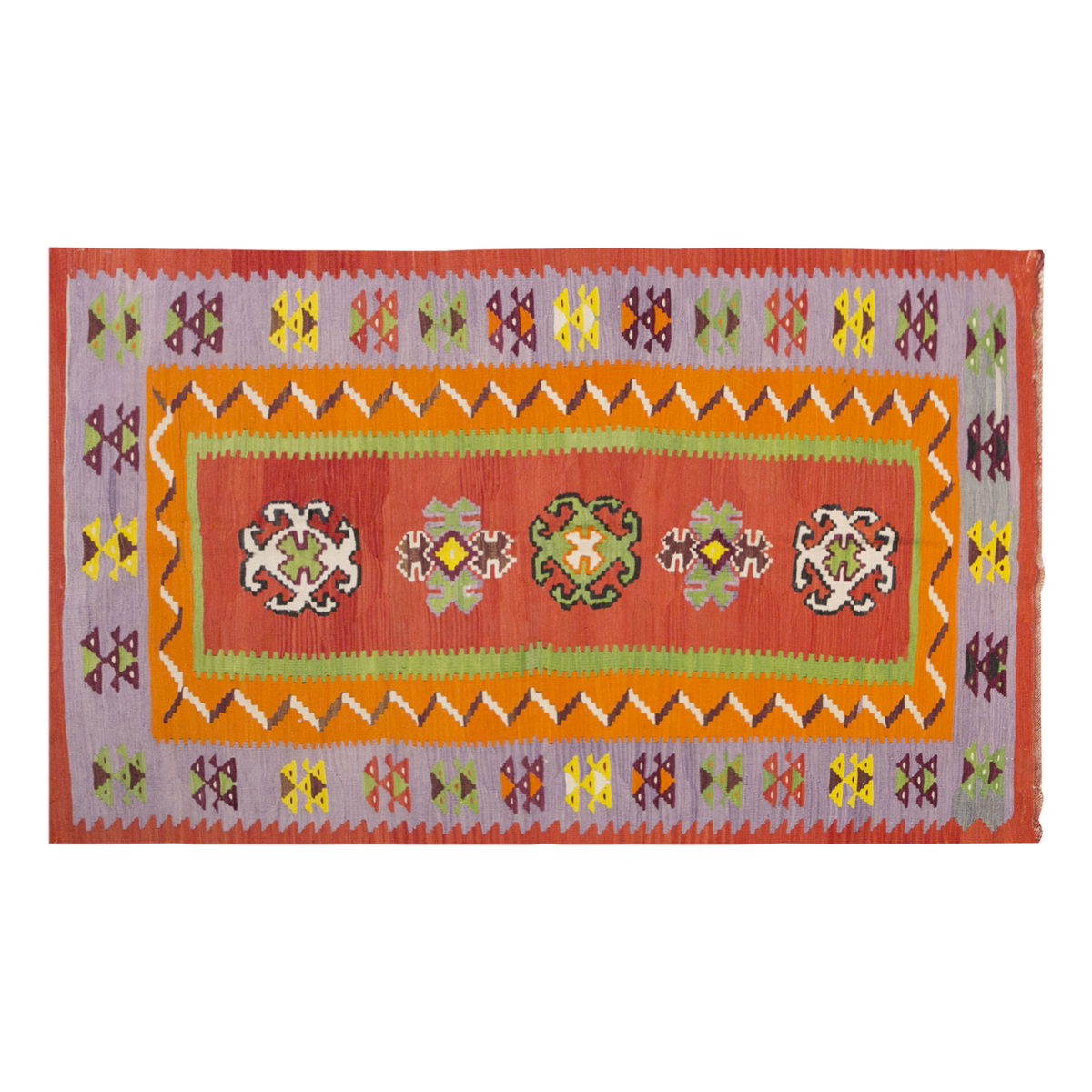 Vintage Turkish Rug, 113 x 185 cm, 3.8 x 6 ft