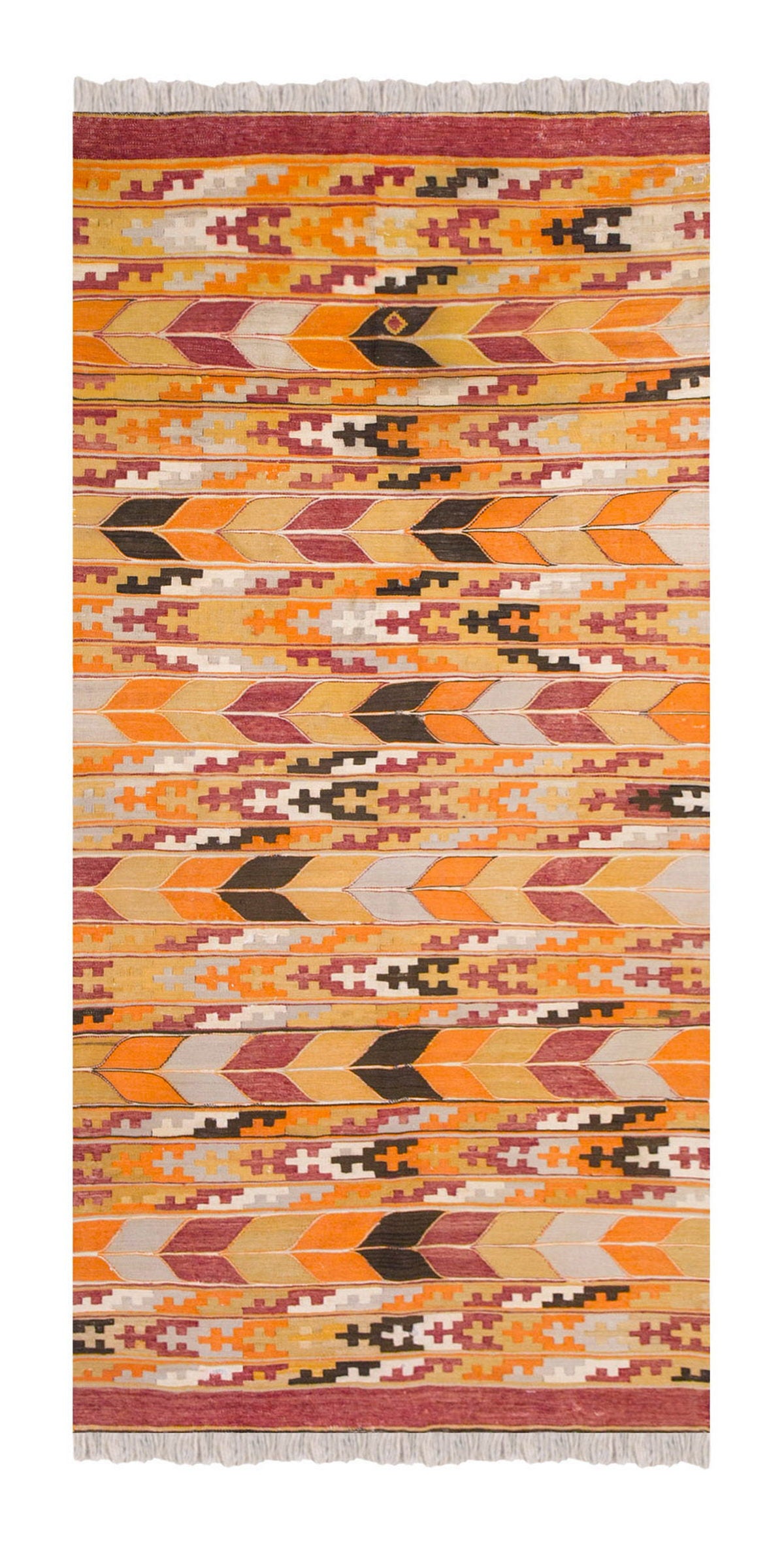 Vintage Turkish Rug, 113 x 255 cm, 3.8 x 8.4 ft