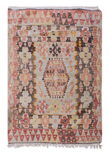 Vintage Turkish Rug, 114 x 151 cm, 3.8 x 4.11 ft