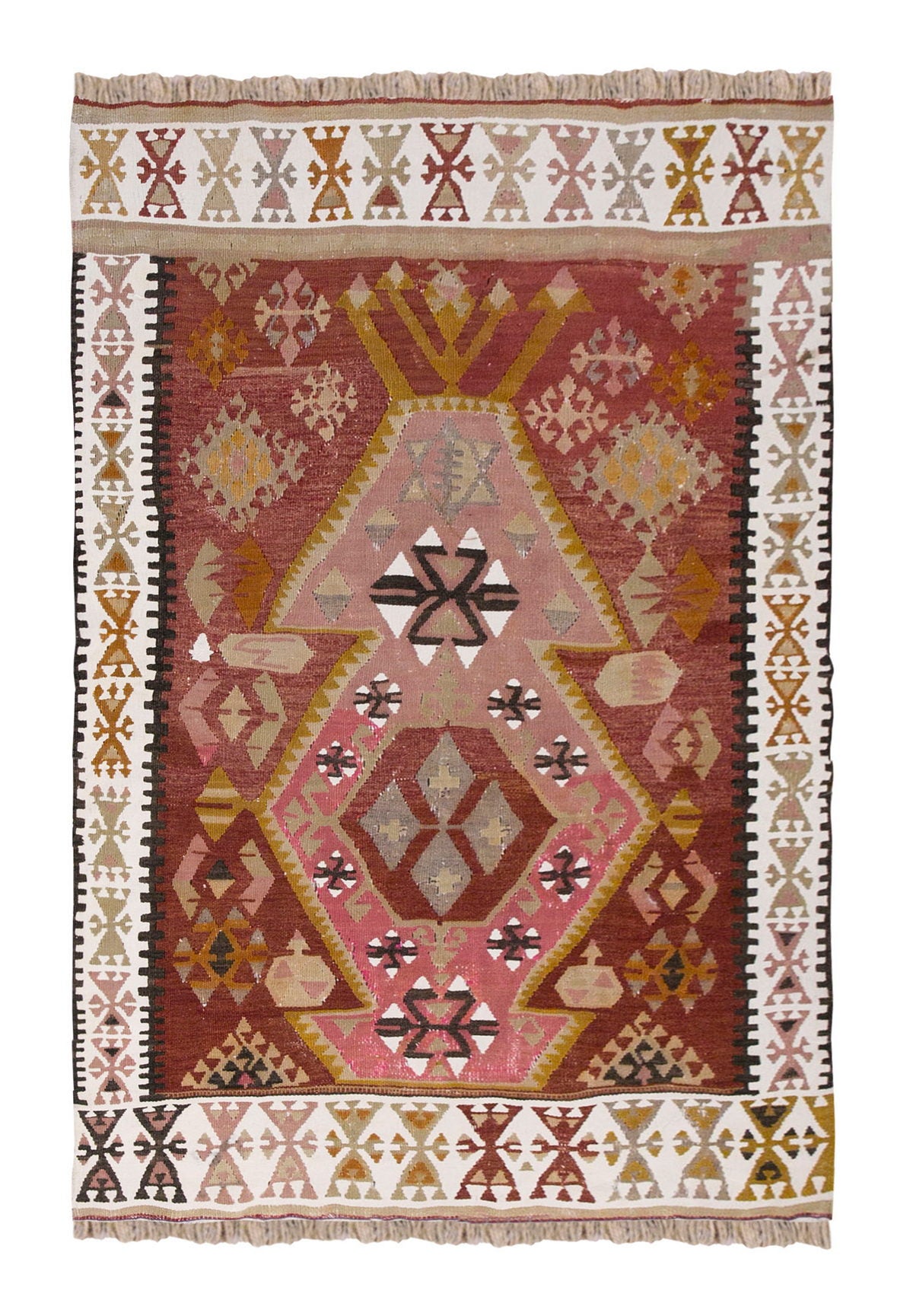 Vintage Turkish Rug, 114 x 160 cm, 3.8 x 5.2 ft