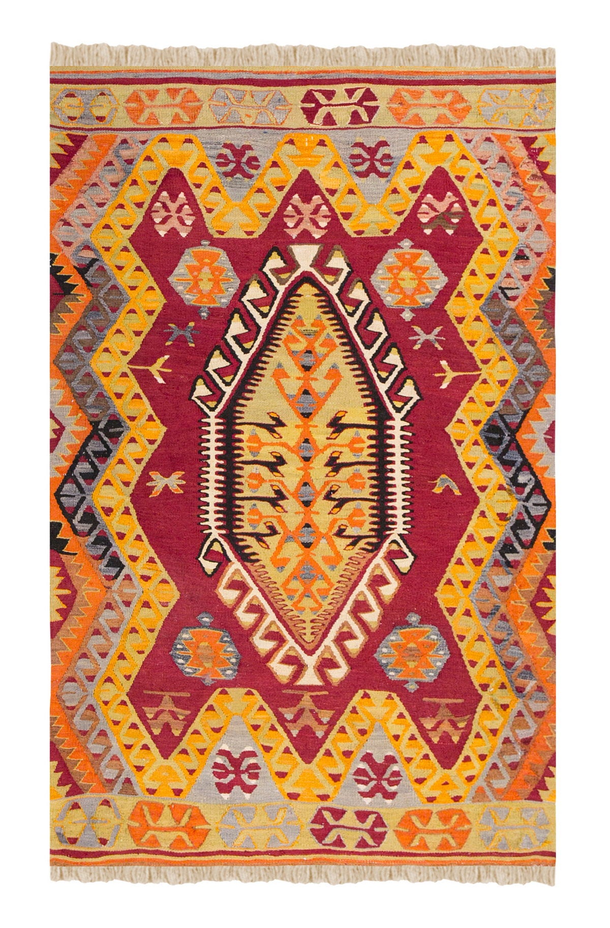 Vintage Turkish Rug, 115 x 160 cm, 3.9 x 5.2 ft