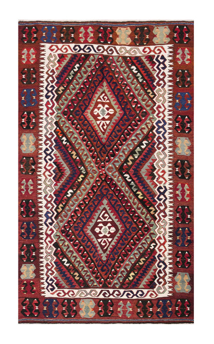Vintage Turkish Rug, 115 x 197 cm, 3.9 x 6.5 ft