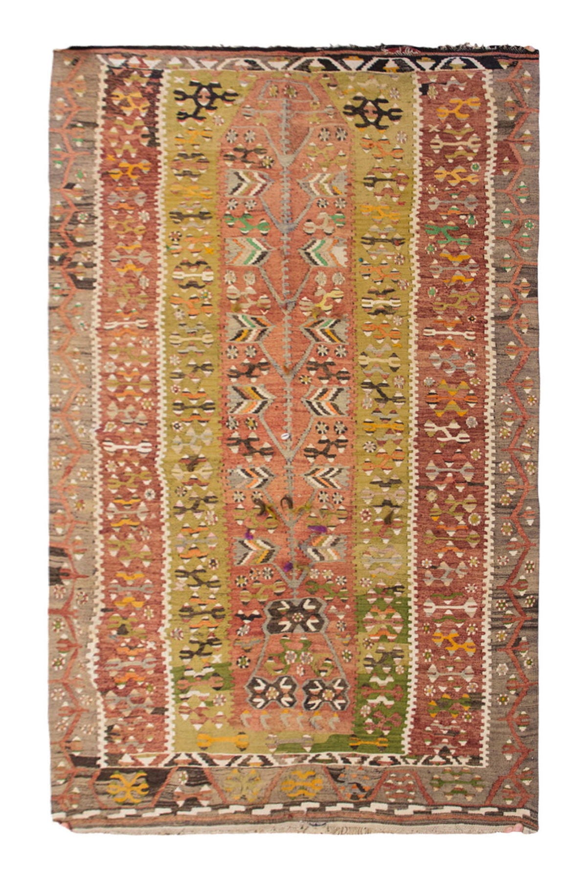 Vintage Turkish Rug, 116 x 182 cm, 3.9 x 5.11 ft