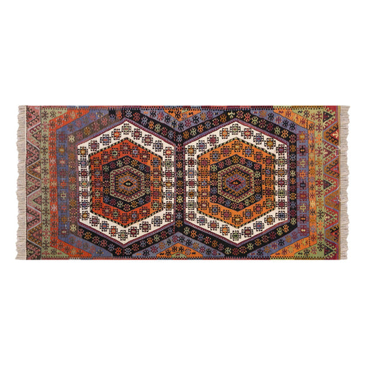 Vintage Turkish Rug, 116 x 240 cm, 3.9 x 7.10 ft,