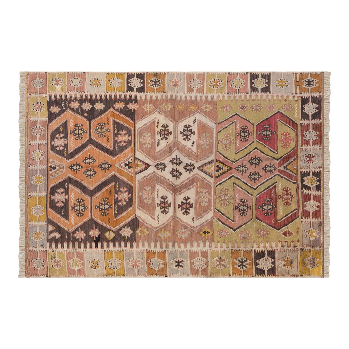 Vintage Turkish Rug, 117 x 160 cm, 3.10 x 5.2 ft
