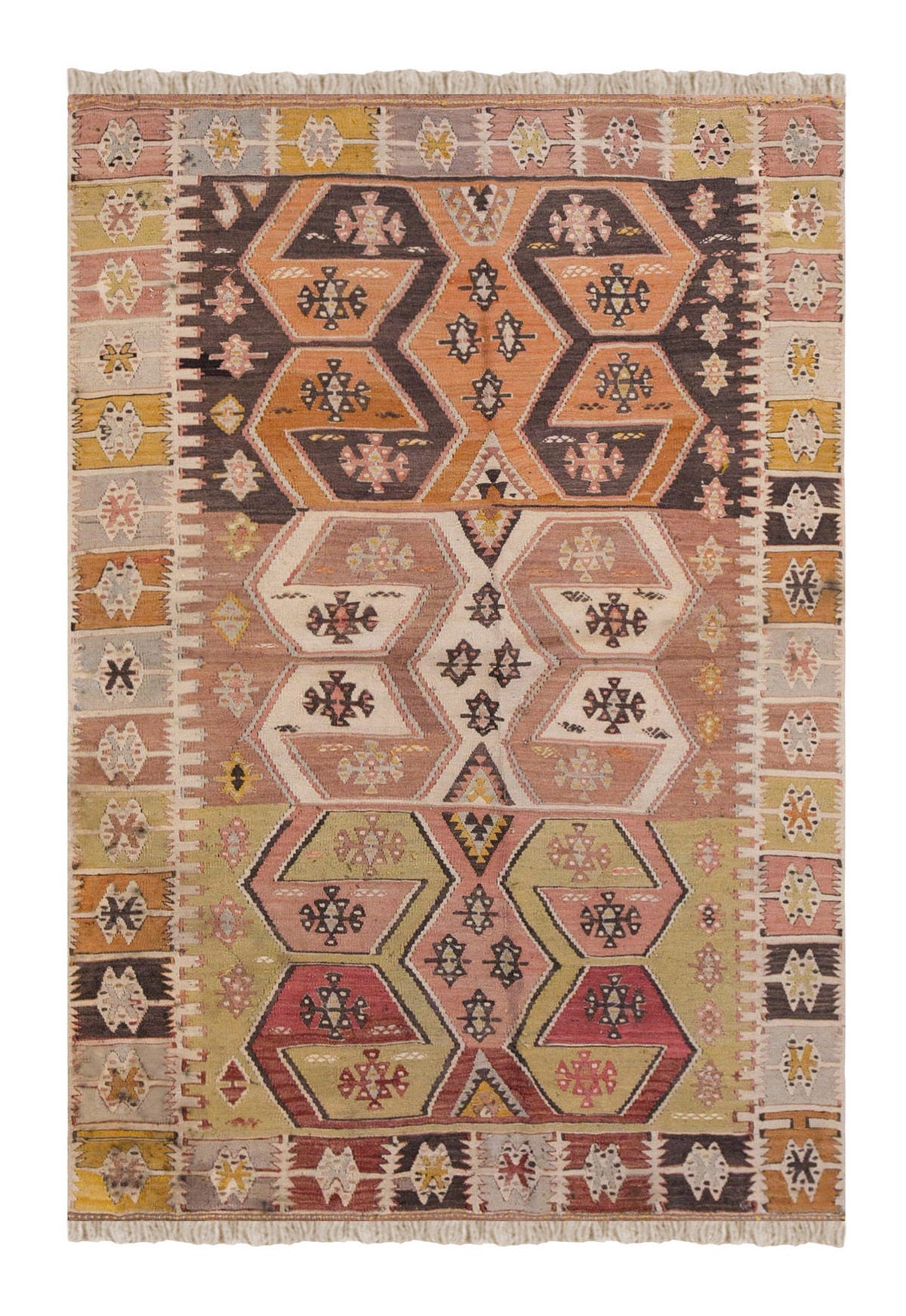Vintage Turkish Rug, 117 x 160 cm, 3.10 x 5.2 ft