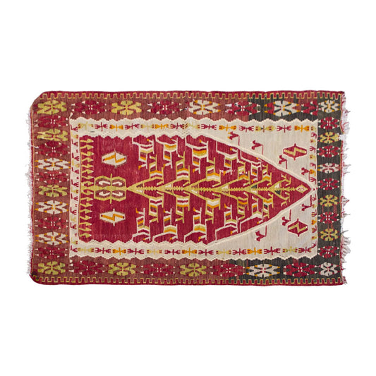 Vintage Turkish Rug, 117 x 162 cm, 3.10 x 5.3 ft