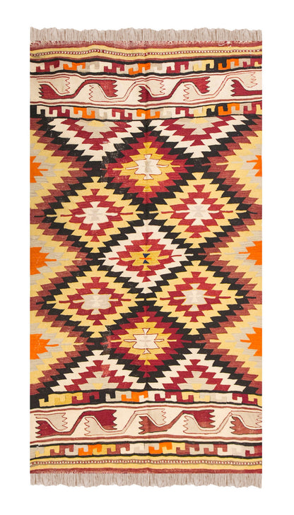 Vintage Turkish Rug, 117 x 182 cm, 3.10 x 5.11 ft