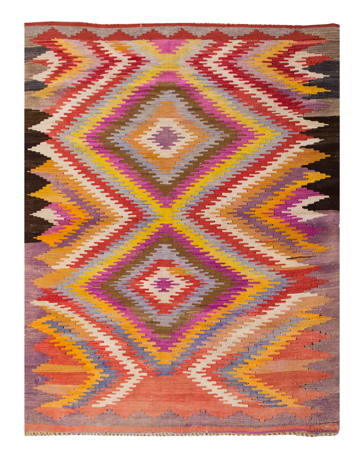 Vintage Turkish Rug, 117x162 cm, 3.10 x 5.3 ft