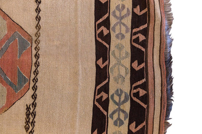 Vintage Turkish Rug, 118 x 148 cm, 3.10 x 4.10 ft