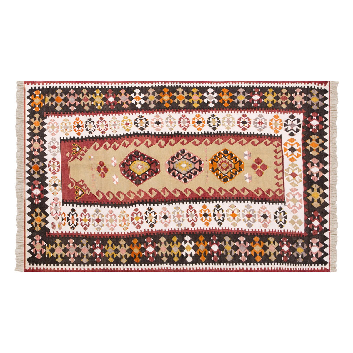Vintage Turkish Rug, 118 x 192 cm, 3.10 x 6.3 ft