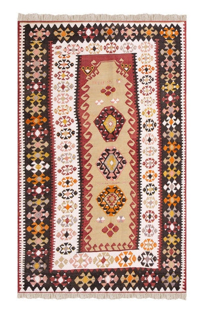 Vintage Turkish Rug, 118 x 192 cm, 3.10 x 6.3 ft