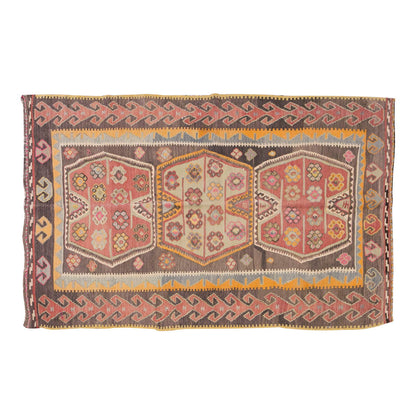 Vintage Turkish Rug, 118 x 207 cm, 3.10 x 6.9 ft