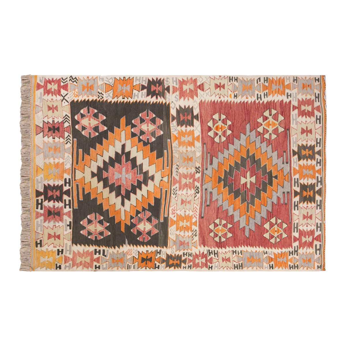 Vintage Turkish Rug, 119 x 168 cm, 3.10 x 5.6 ft