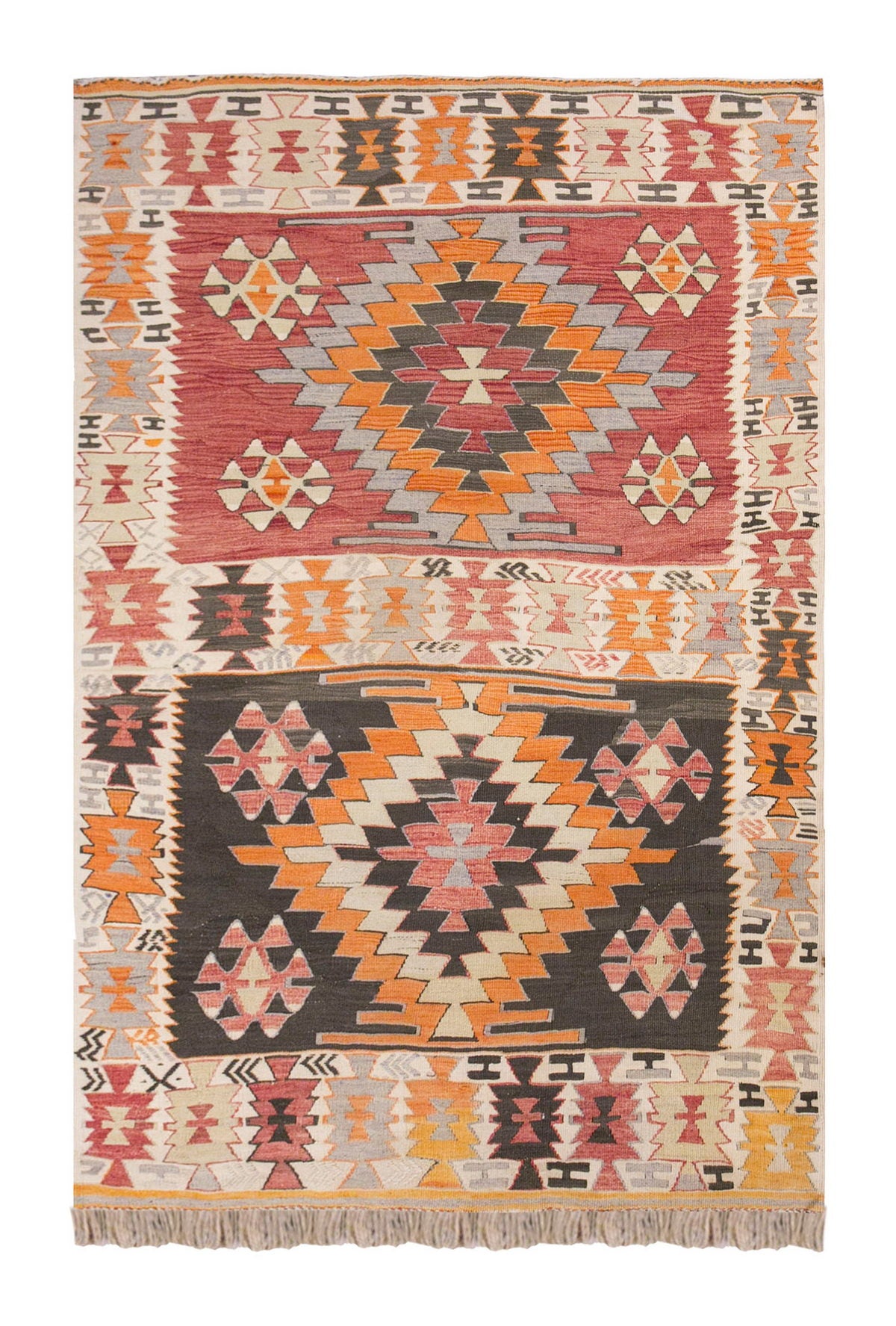 Vintage Turkish Rug, 119 x 168 cm, 3.10 x 5.6 ft