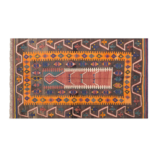 Vintage Turkish Rug, 119 x 197 cm, 3.10 x 6.5 ft