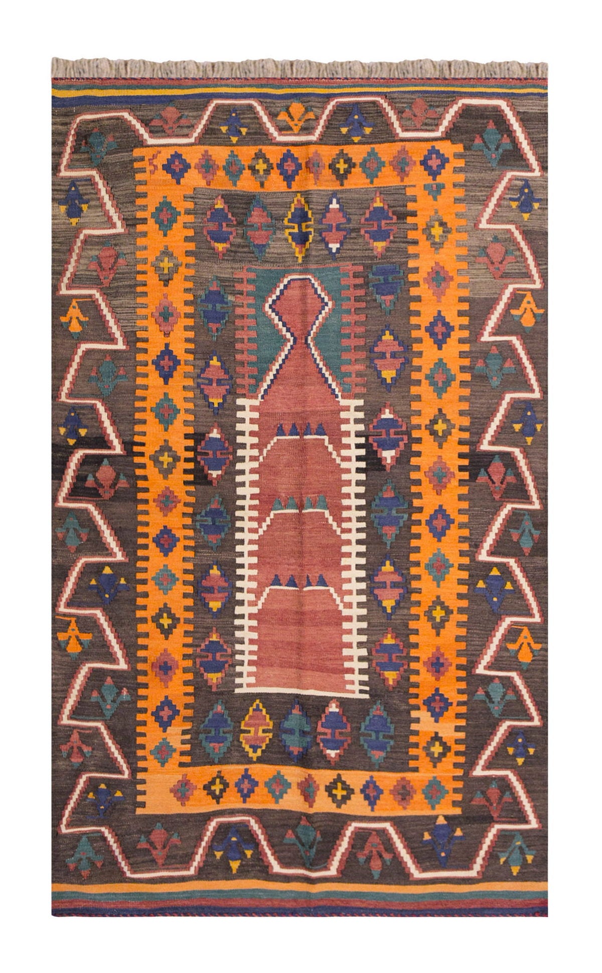 Vintage Turkish Rug, 119 x 197 cm, 3.10 x 6.5 ft