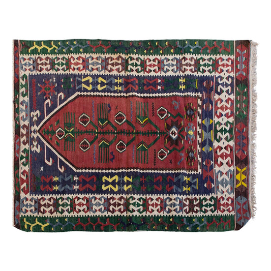 Vintage Turkish Rug, 120 x 153 cm, 3.11 x 5 ft