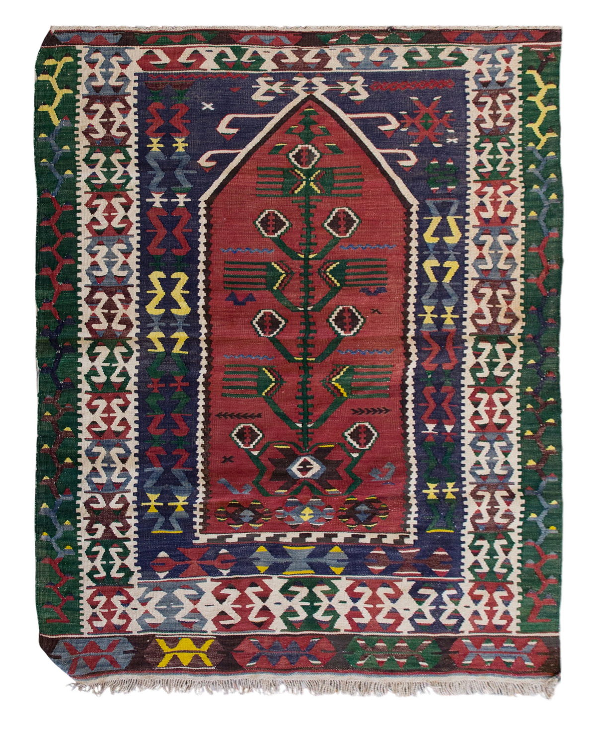 Vintage Turkish Rug, 120 x 153 cm, 3.11 x 5 ft