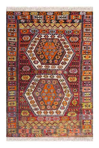 Vintage Turkish Rug, 120 x 167 cm, 3.11 x 5.5 ft