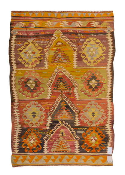 Vintage Turkish Rug, 120 x 172 cm, 3.11 x 5.7 ft