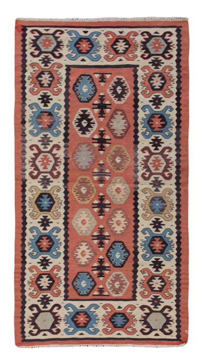 Vintage Turkish Rug, 120 x 62 cm, 3.11 x 2 ft