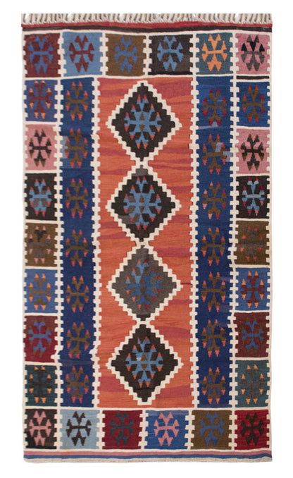 Vintage Turkish Rug, 121 x 181 cm, 3.11 x 5.11 ft