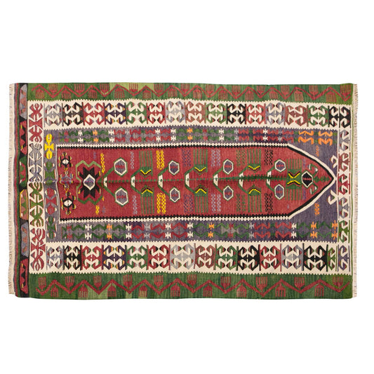 Vintage Turkish Rug, 122 x 190 cm, 4 x 6.2 ft