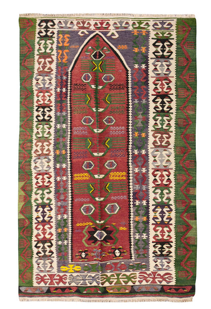 Vintage Turkish Rug, 122 x 190 cm, 4 x 6.2 ft