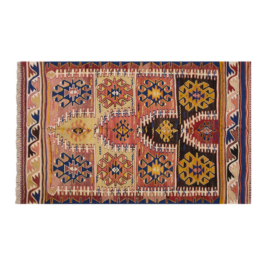 Vintage Turkish Rug, 122 x 194 cm, 4 x 6.4 ft