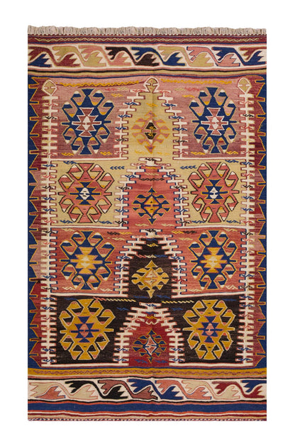 Vintage Turkish Rug, 122 x 194 cm, 4 x 6.4 ft