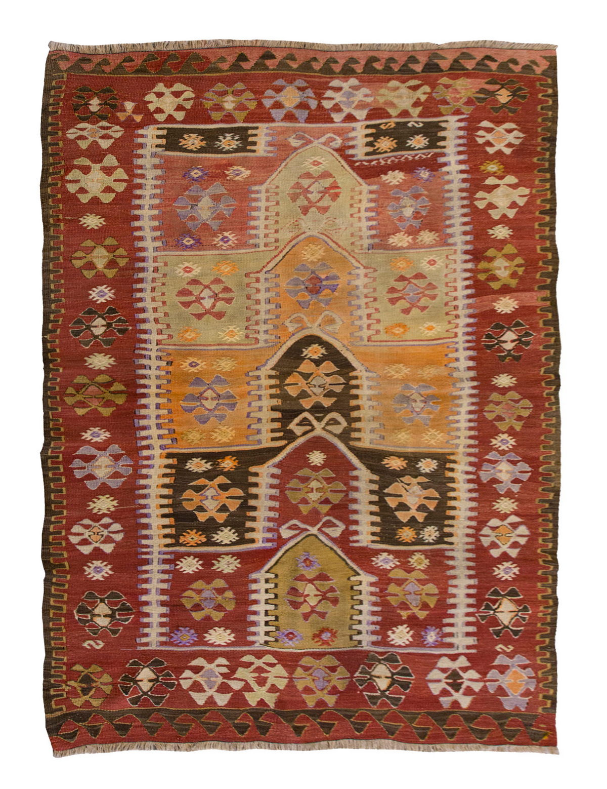 Vintage Turkish Rug, 124 x 184 cm, 4 x 6 ft