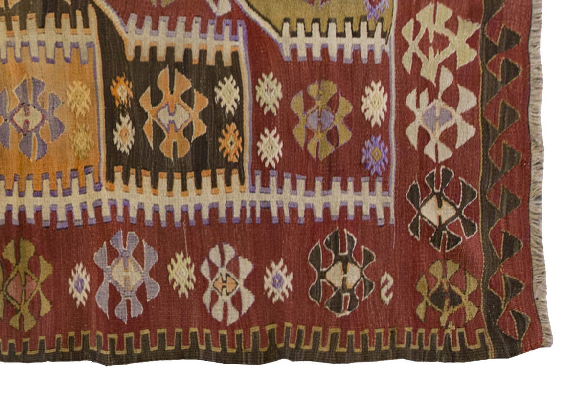 Vintage Turkish Rug, 124 x 184 cm, 4 x 6 ft